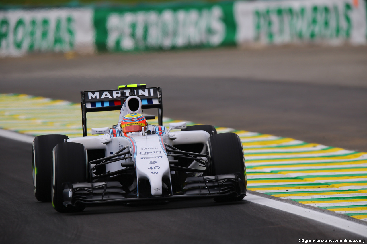 GP BRASILE, 07.11.2014 - Prove Libere 1, Felipe Nasr (BRA) Williams Test e Reserve Driver