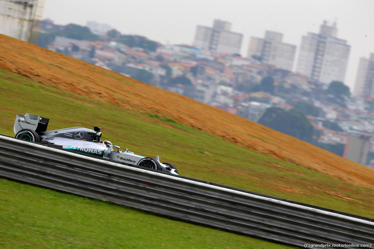 GP BRASILE, 07.11.2014 - Prove Libere 1, Lewis Hamilton (GBR) Mercedes AMG F1 W05