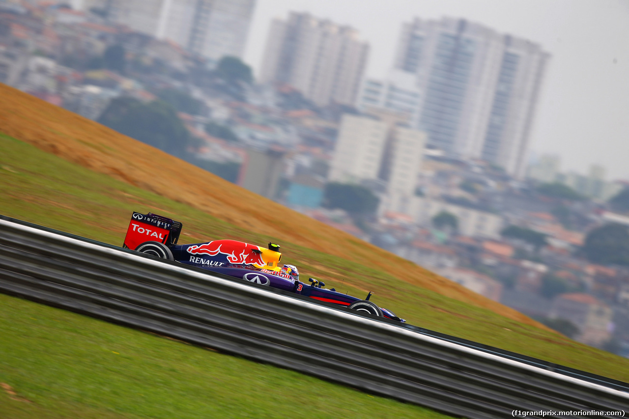 GP BRASILE, 07.11.2014 - Prove Libere 1, Daniel Ricciardo (AUS) Red Bull Racing RB10