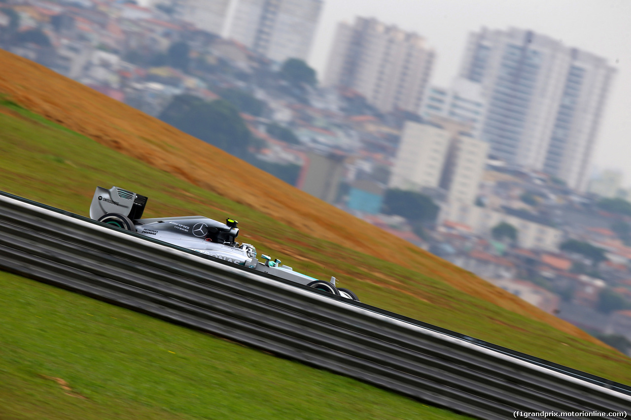 GP BRASILE, 07.11.2014 - Prove Libere 1, Nico Rosberg (GER) Mercedes AMG F1 W05