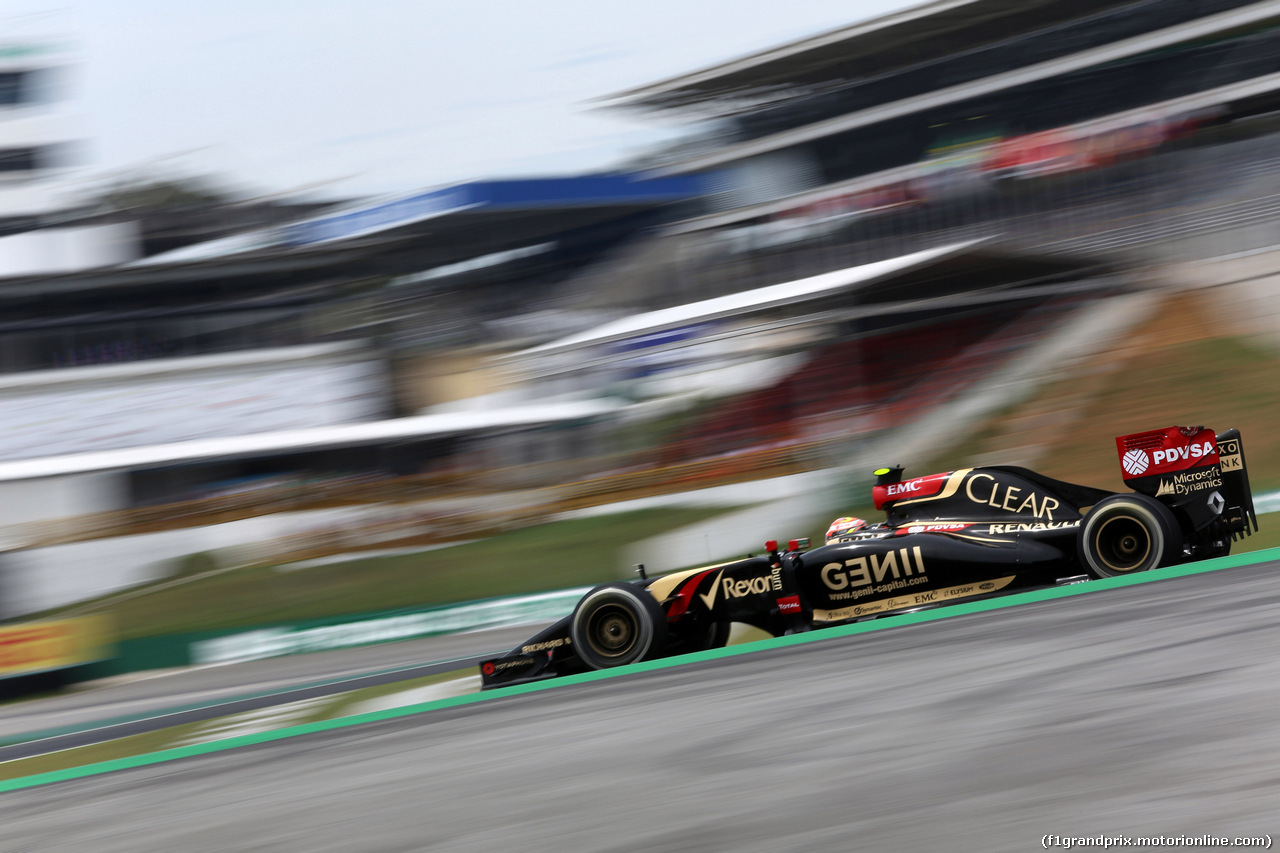 GP BRASILE, 07.11.2014 - Prove Libere 1, Pastor Maldonado (VEN) Lotus F1 Team E22