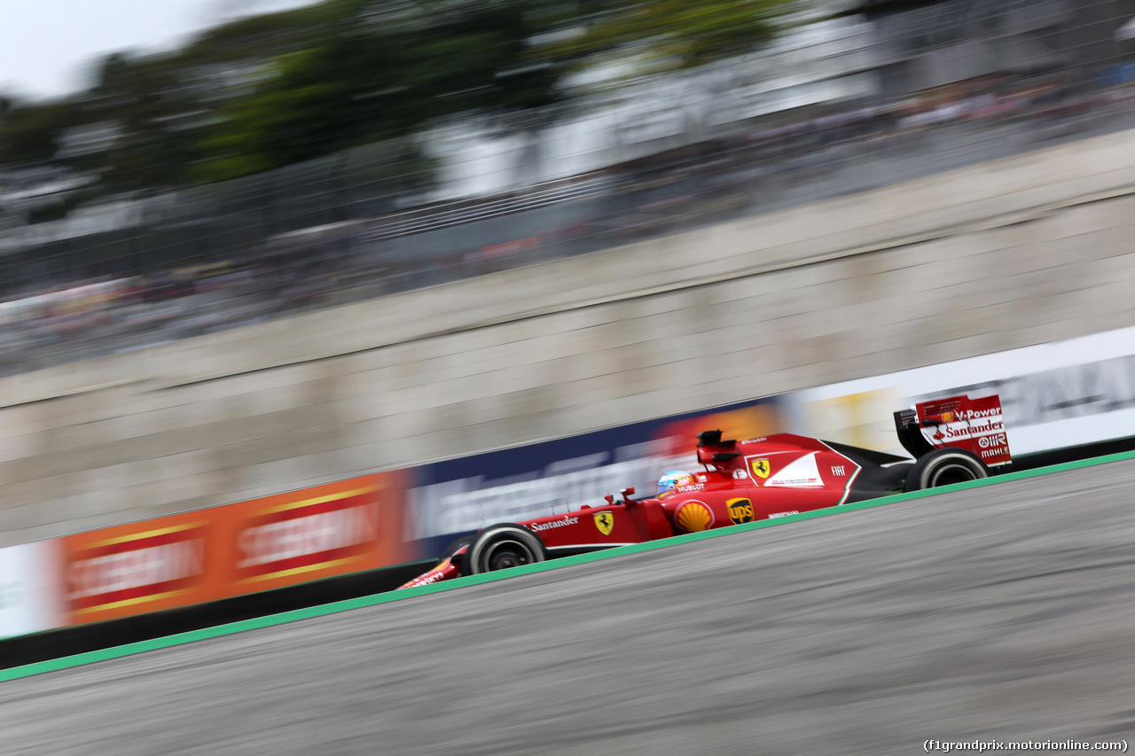 GP BRASILE, 07.11.2014 - Prove Libere 1, Fernando Alonso (ESP) Ferrari F14-T