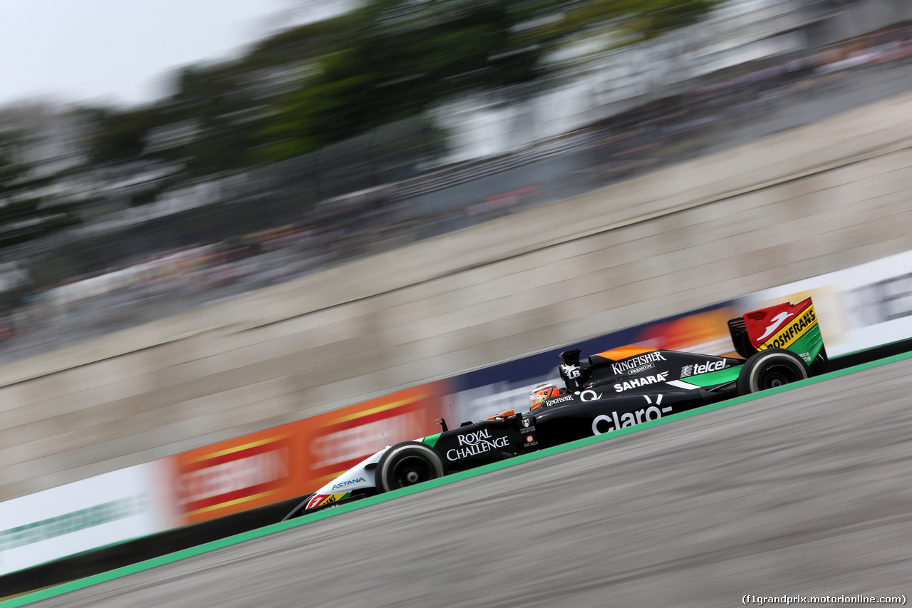 GP BRASILE, 07.11.2014 - Prove Libere 1, Nico Hulkenberg (GER) Sahara Force India F1 VJM07