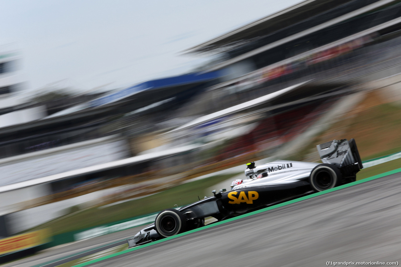 GP BRASILE, 07.11.2014 - Prove Libere 1, Kevin Magnussen (DEN) McLaren Mercedes MP4-29