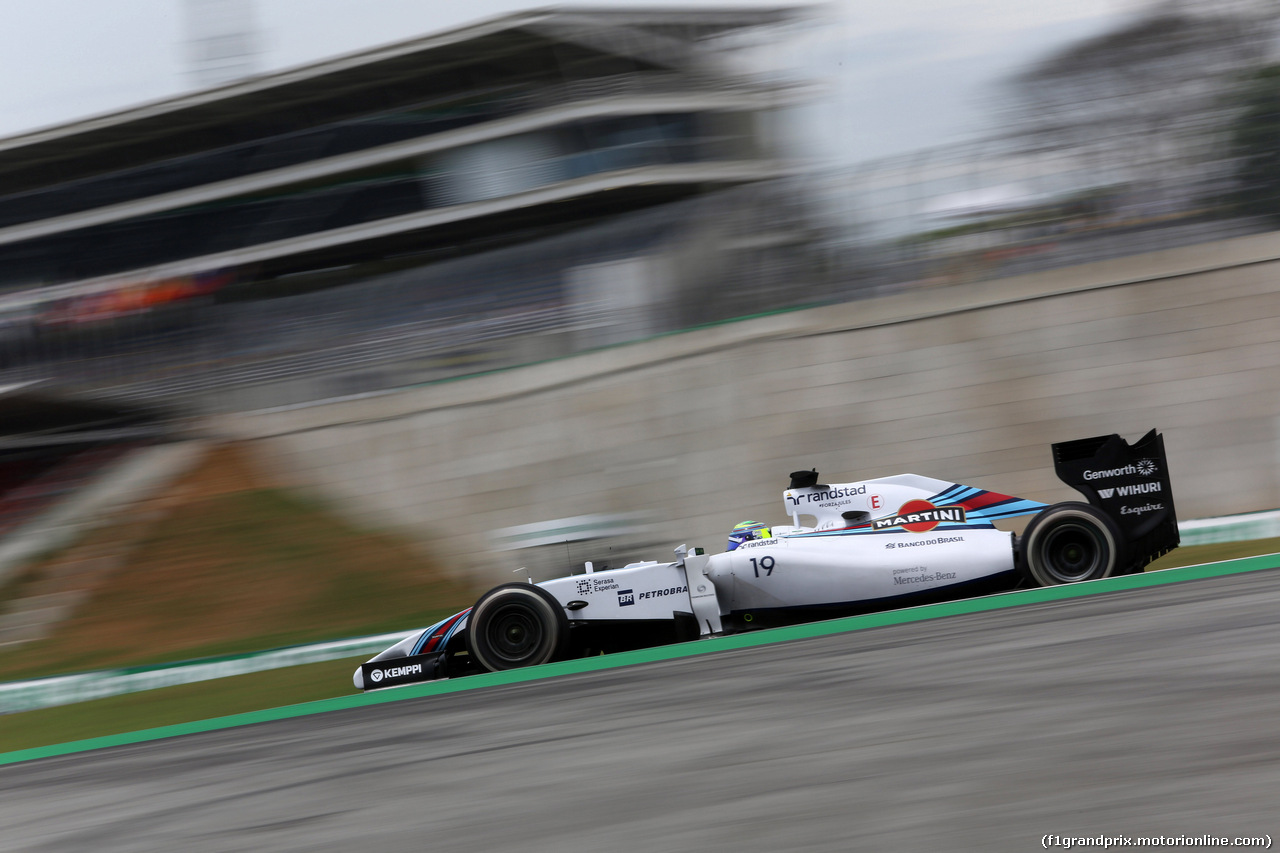 GP BRASILE, 07.11.2014 - Prove Libere 1, Felipe Massa (BRA) Williams F1 Team FW36