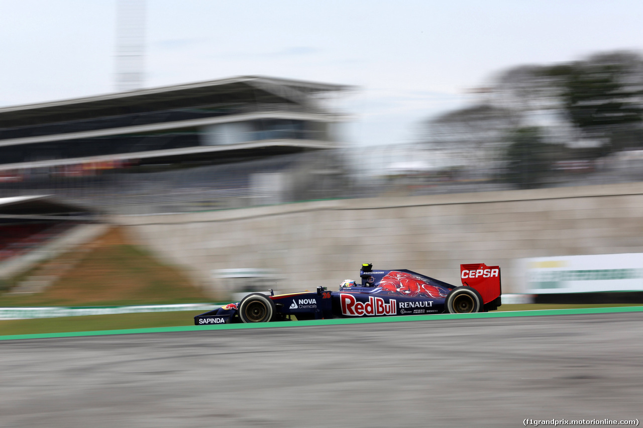 GP BRASILE, 07.11.2014 - Prove Libere 1, Daniil Kvyat (RUS) Scuderia Toro Rosso STR9