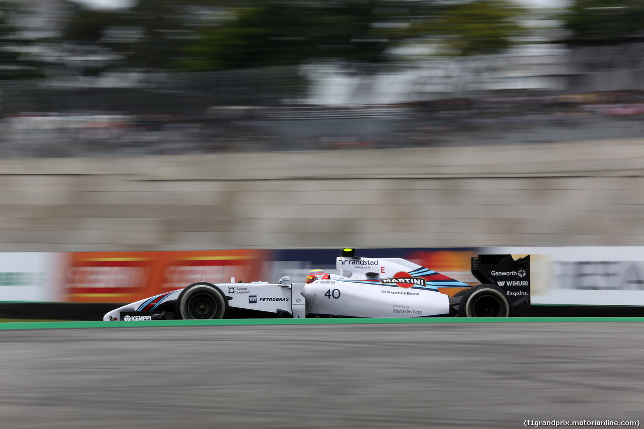 GP BRASILE, 07.11.2014 - Prove Libere 1, Felipe Nasr (BRA) Williams Test e Reserve Driver