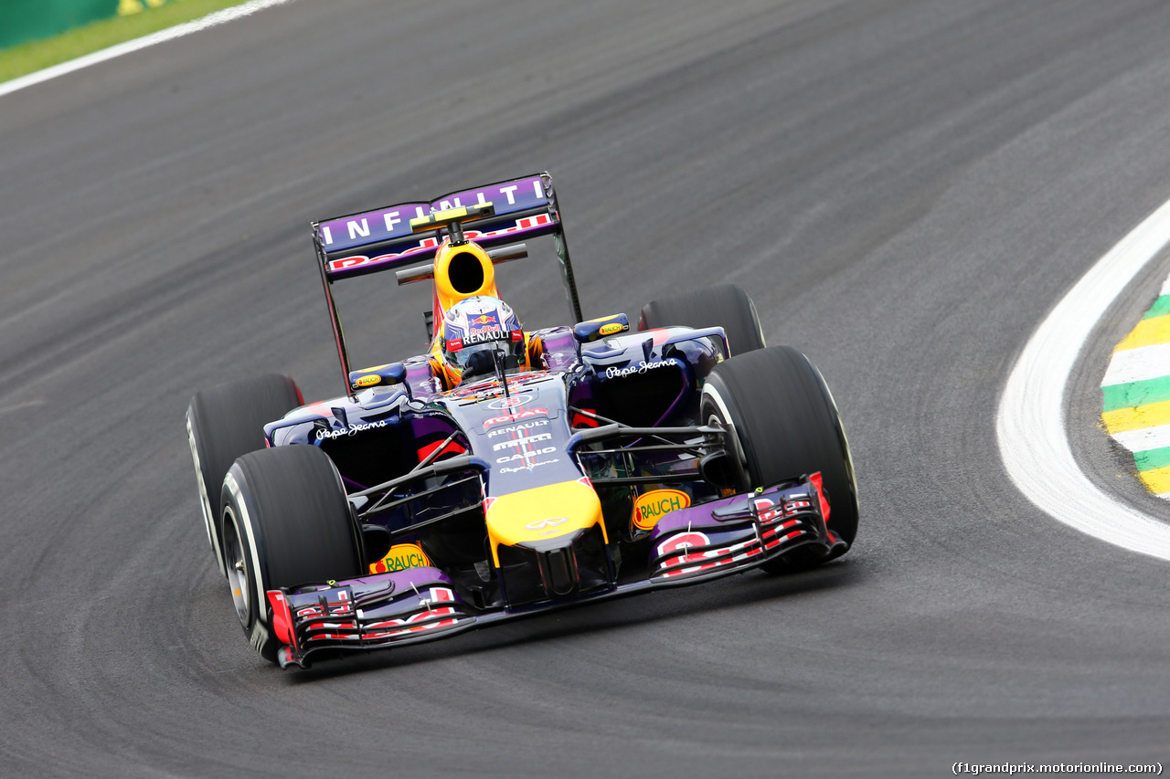 GP BRASILE, 07.11.2014 - Prove Libere 1, Daniel Ricciardo (AUS) Red Bull Racing RB10