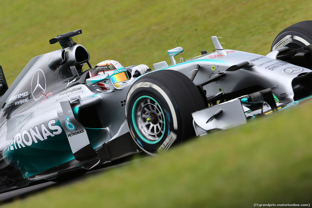 GP BRASILE, 07.11.2014 - Prove Libere 1, Lewis Hamilton (GBR) Mercedes AMG F1 W05