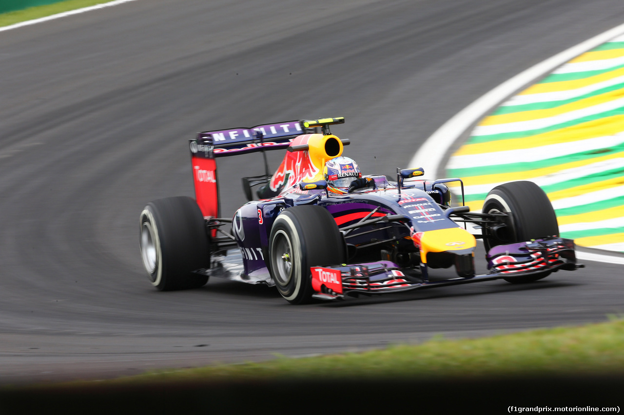 GP BRASILE, 07.11.2014 - Prove Libere 1, Daniel Ricciardo (AUS) Red Bull Racing RB10