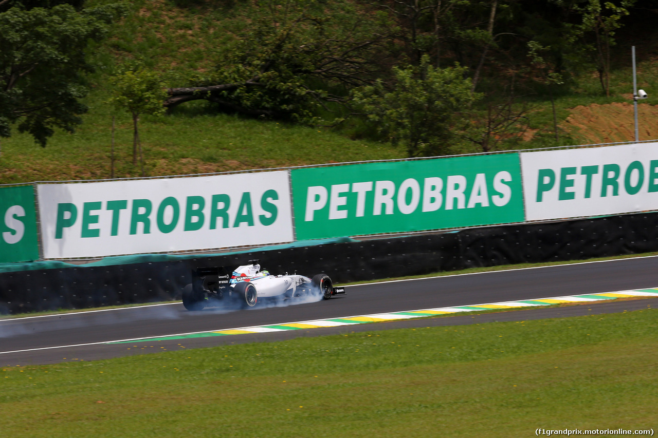 GP BRASILE, 07.11.2014 - Prove Libere 1, Felipe Massa (BRA) Williams F1 Team FW36