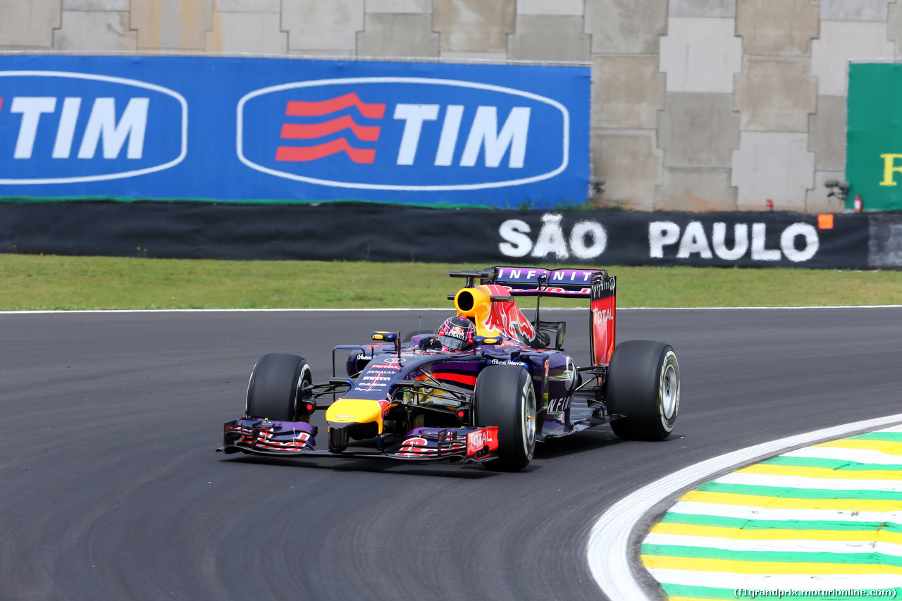 GP BRASILE, 07.11.2014 - Prove Libere 1, Sebastian Vettel (GER) Red Bull Racing RB10