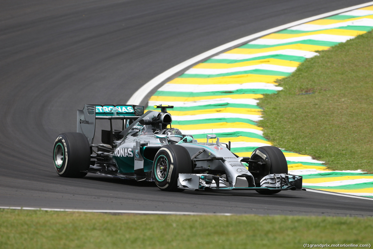 GP BRASILE, 07.11.2014 - Prove Libere 1, Nico Rosberg (GER) Mercedes AMG F1 W05