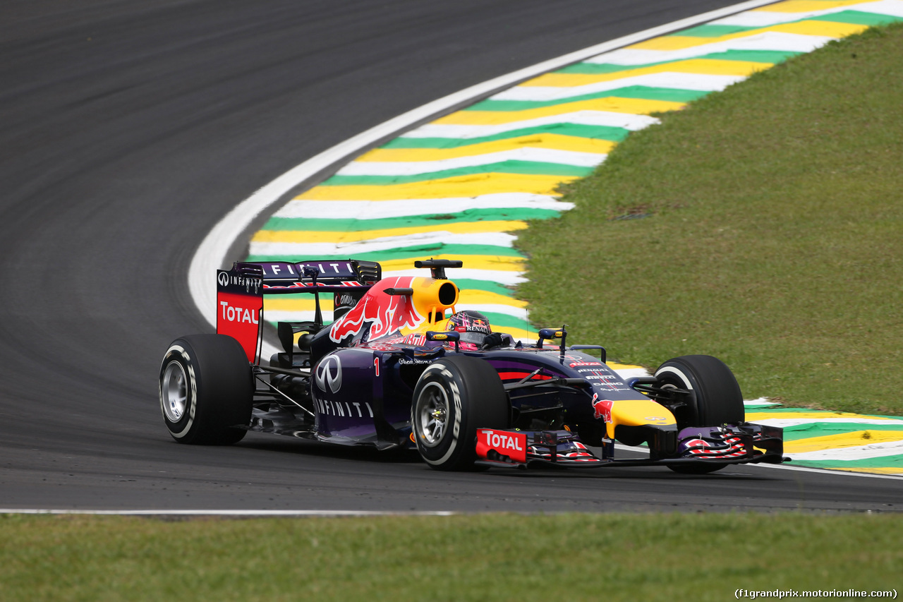 GP BRASILE, 07.11.2014 - Prove Libere 1, Sebastian Vettel (GER) Red Bull Racing RB10