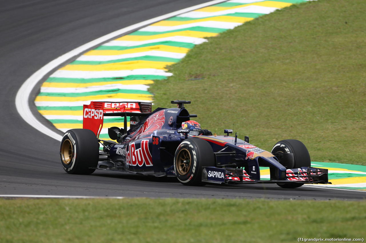 GP BRASILE, 07.11.2014 - Prove Libere 1, Max Verstappen (NED) Scuderia Toro Rosso STR9