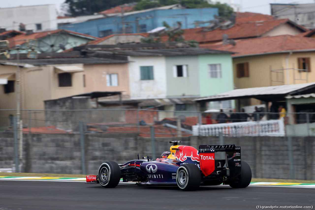 GP BRASILE, 07.11.2014 - Prove Libere 1, Sebastian Vettel (GER) Red Bull Racing RB10