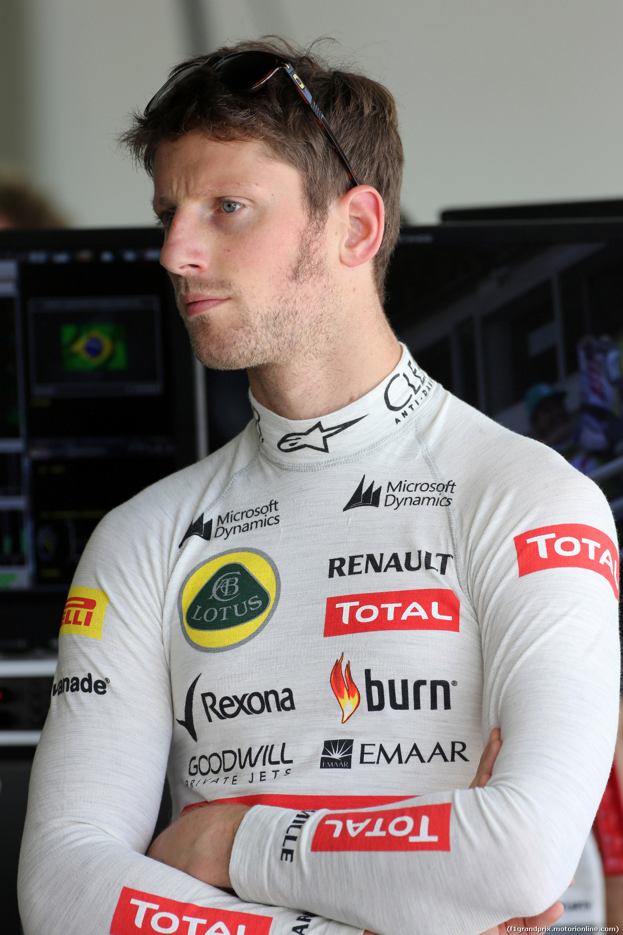 GP BRASILE, 07.11.2014 - Prove Libere 2, Romain Grosjean (FRA) Lotus F1 Team E22