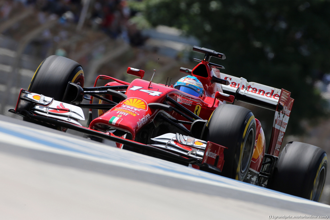 GP BRASILE, 07.11.2014 - Prove Libere 2, Fernando Alonso (ESP) Ferrari F14-T