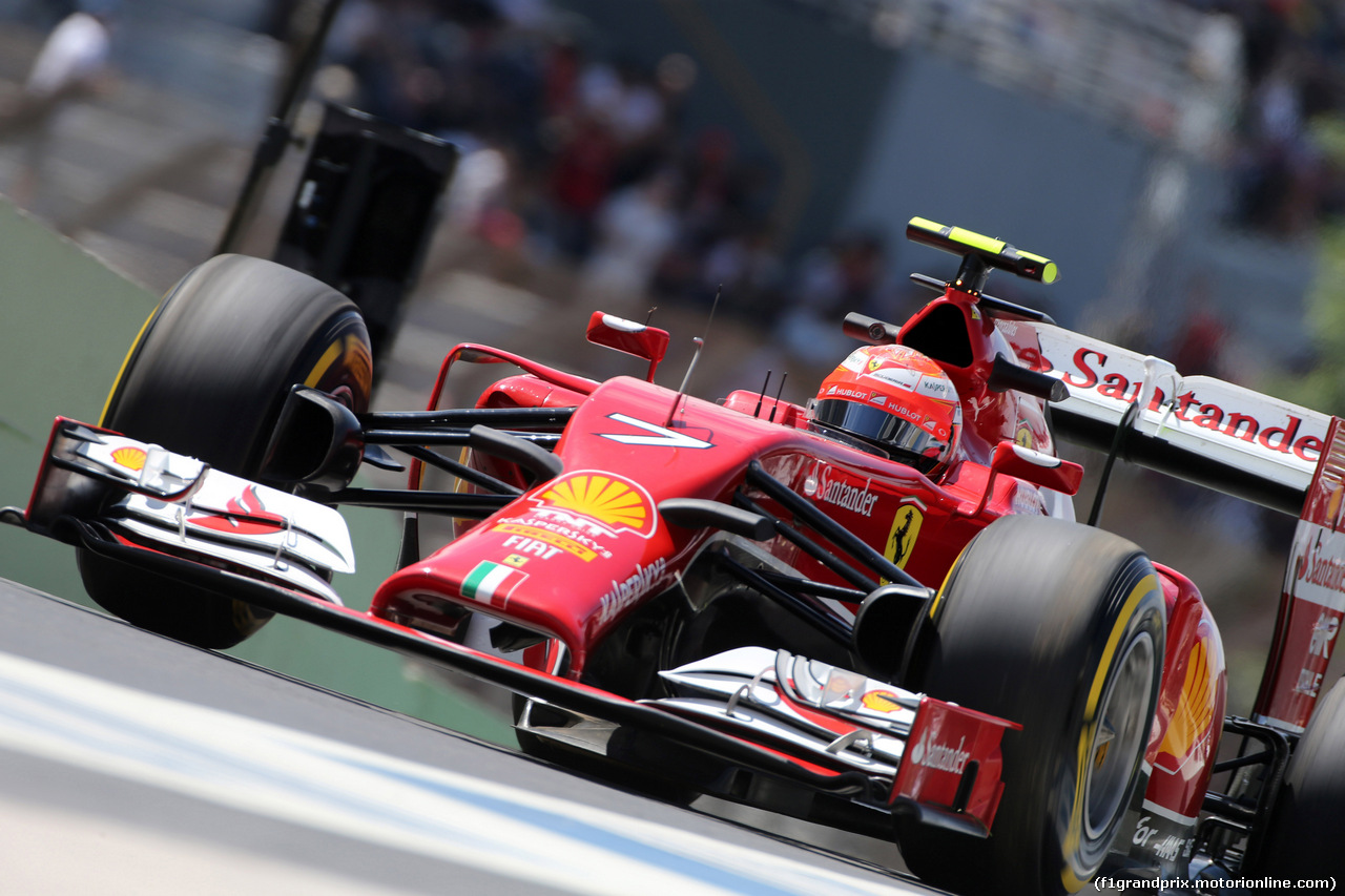 GP BRASILE, 07.11.2014 - Prove Libere 2, Kimi Raikkonen (FIN) Ferrari F14-T