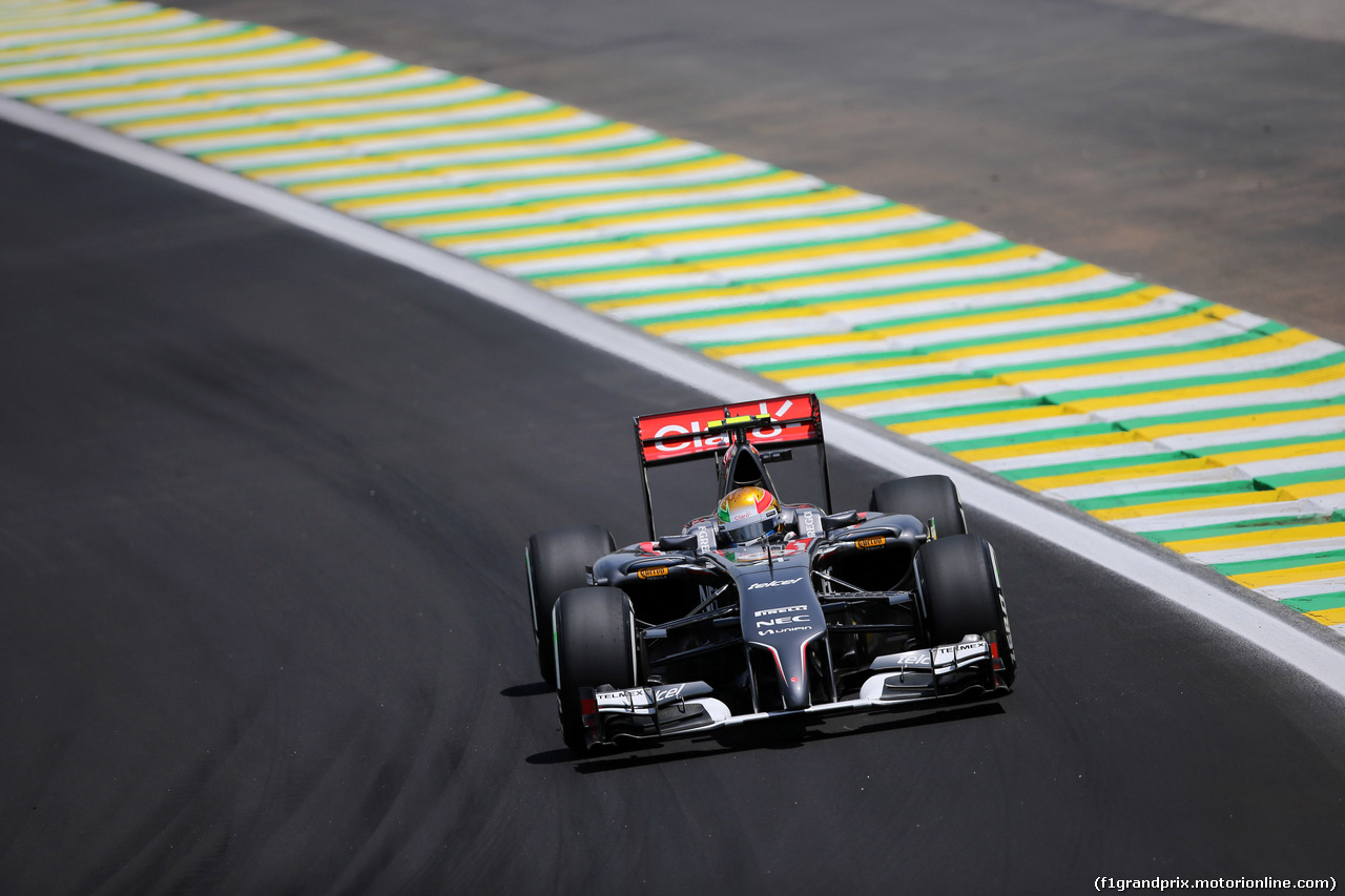 GP BRASILE, 07.11.2014 - Prove Libere 2, Esteban Gutierrez (MEX), Sauber F1 Team C33