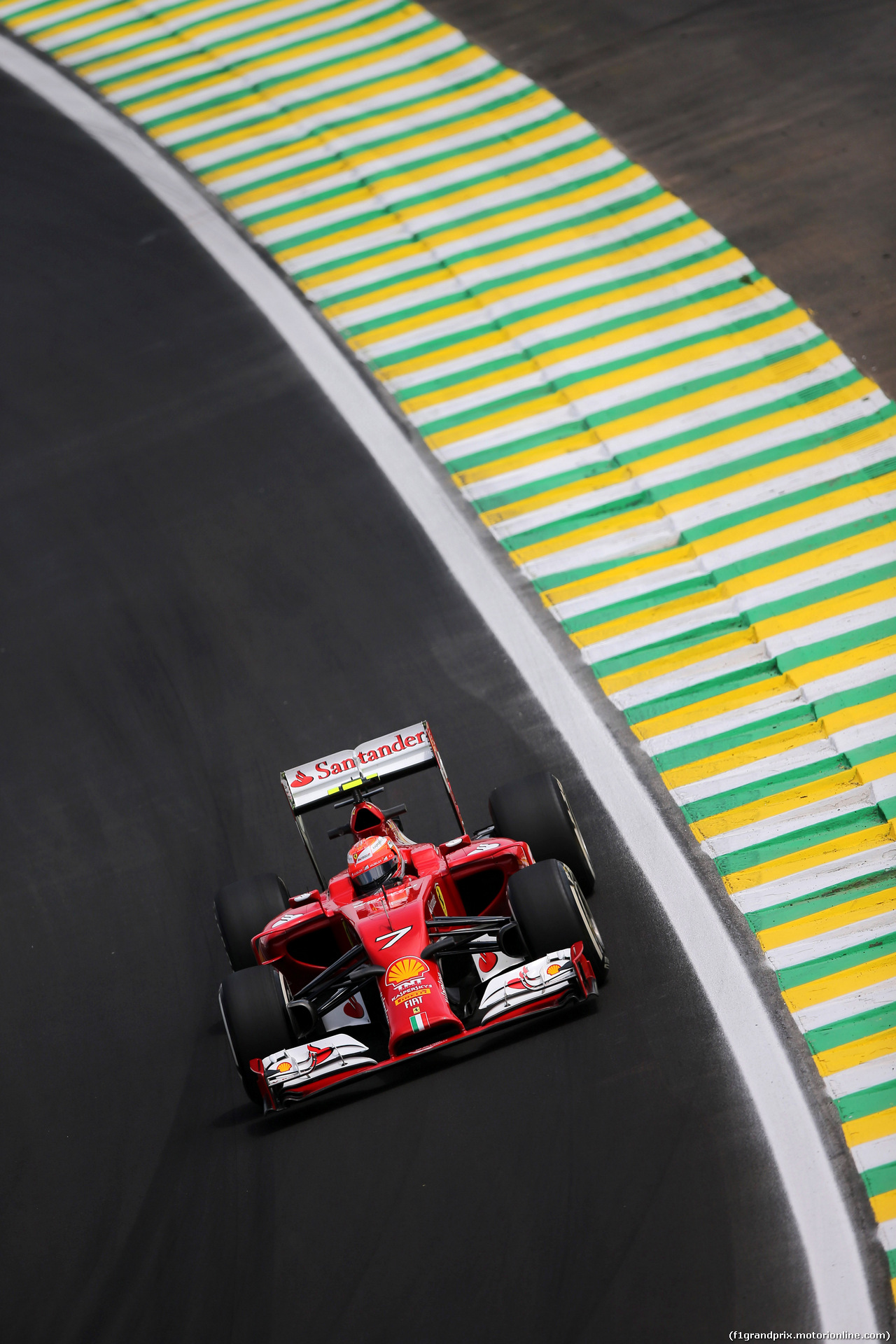 GP BRASILE, 07.11.2014 - Prove Libere 2, Kimi Raikkonen (FIN) Ferrari F14-T