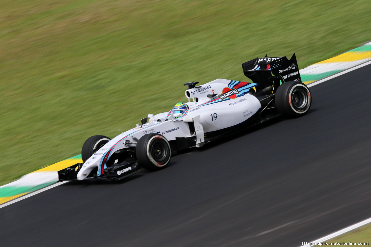 GP BRASILE, 07.11.2014 - Prove Libere 2, Felipe Massa (BRA) Williams F1 Team FW36