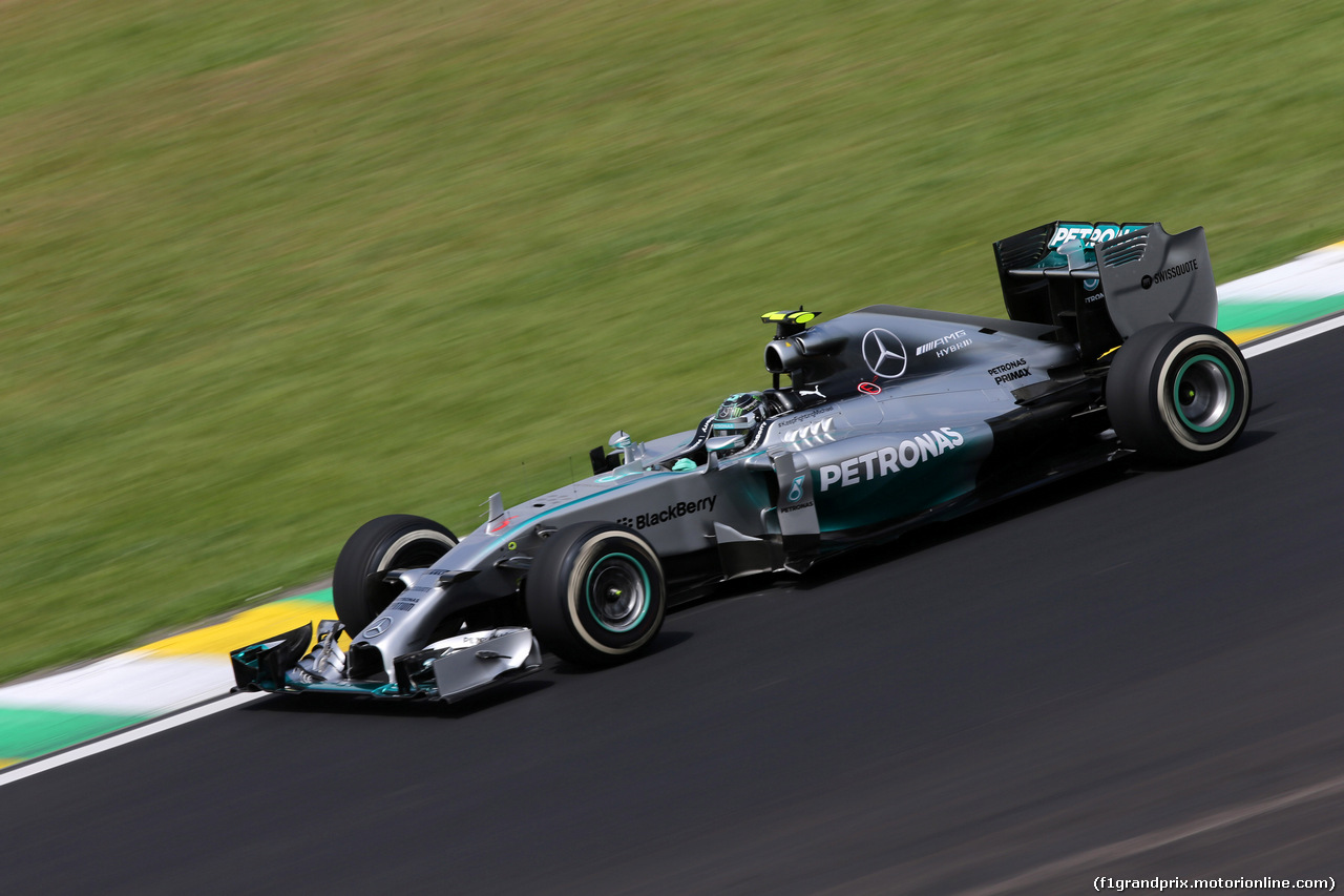 GP BRASILE, 07.11.2014 - Prove Libere 2, Nico Rosberg (GER) Mercedes AMG F1 W05