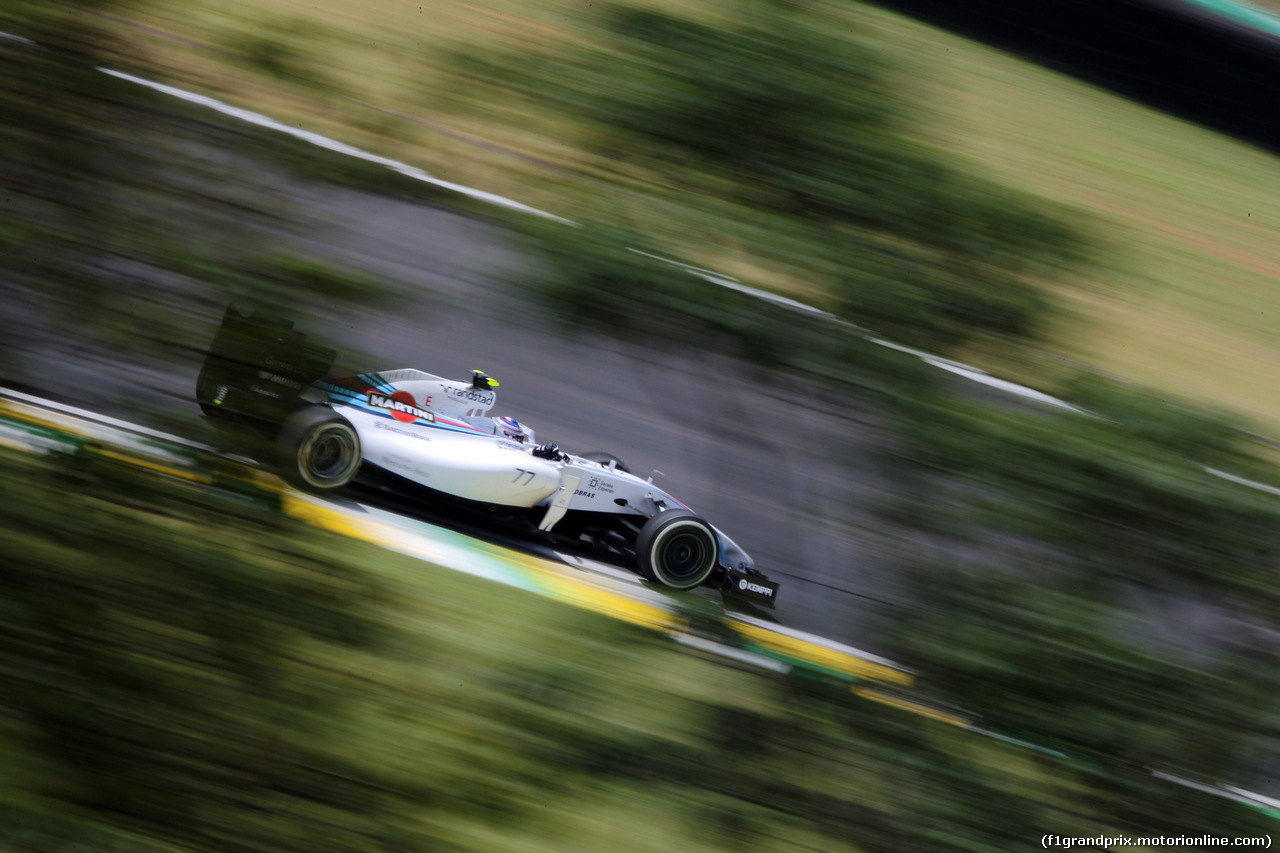 GP BRASILE, 07.11.2014 - Prove Libere 2, Valtteri Bottas (FIN) Williams F1 Team FW36