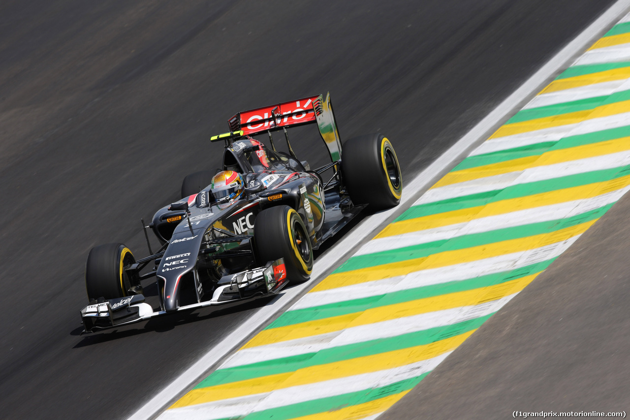 GP BRASILE, 07.11.2014 - Prove Libere 2, Esteban Gutierrez (MEX), Sauber F1 Team C33