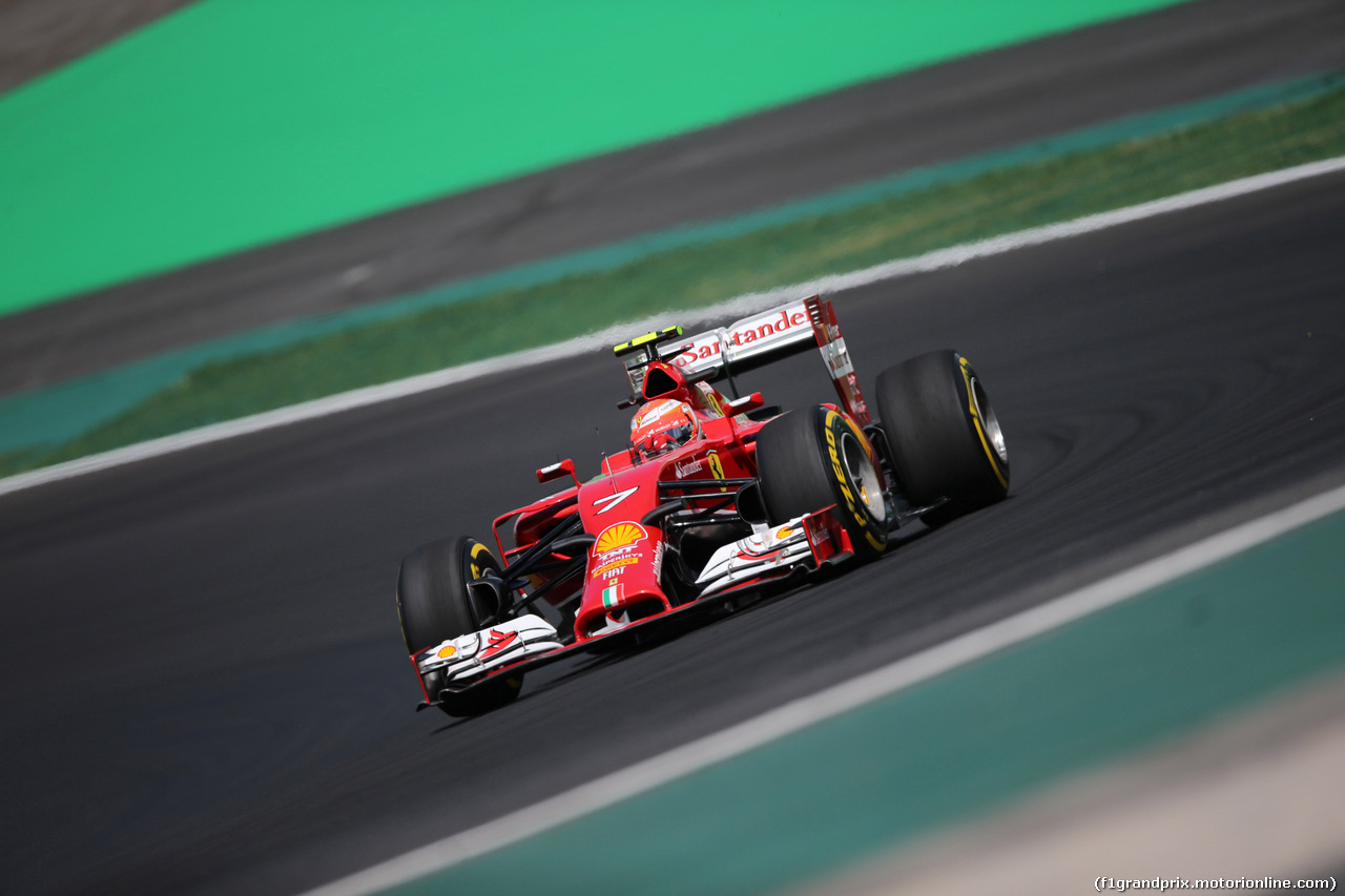 GP BRASILE, 07.11.2014 - Prove Libere 2, Kimi Raikkonen (FIN) Ferrari F14-T