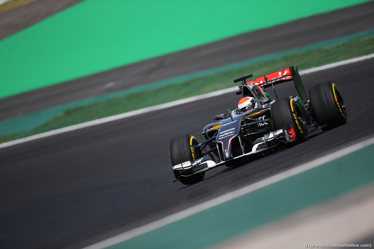 GP BRASILE, 07.11.2014 - Prove Libere 2, Adrian Sutil (GER) Sauber F1 Team C33
