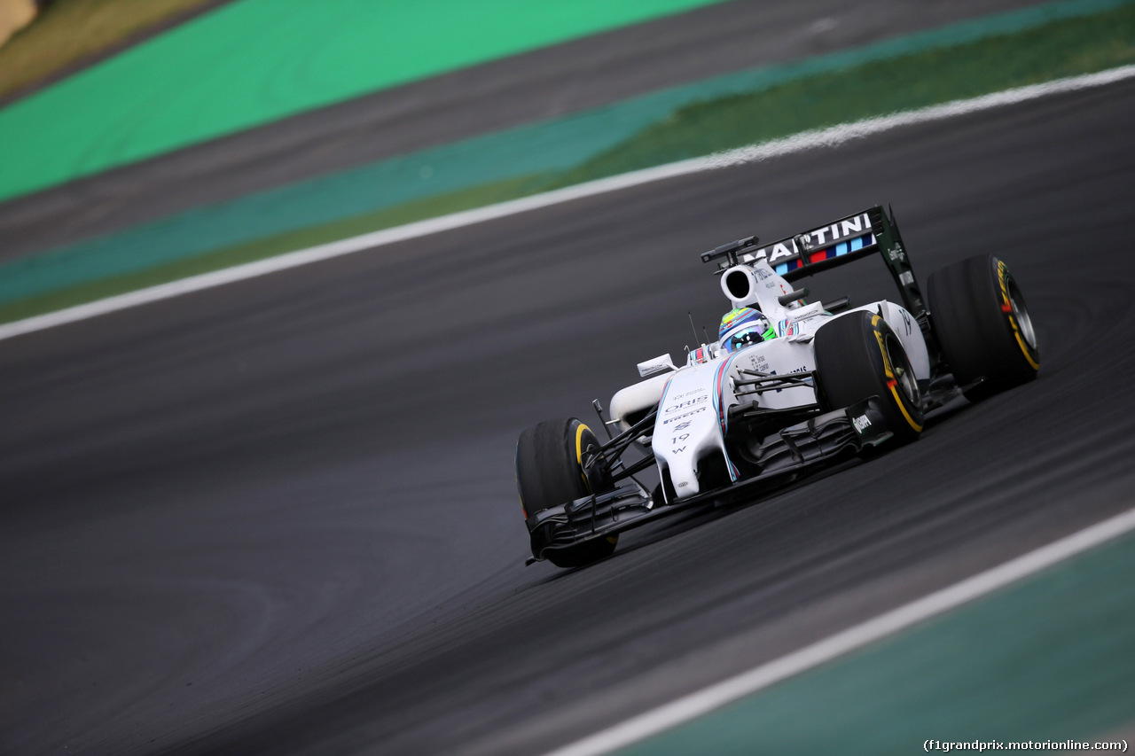 GP BRASILE, 07.11.2014 - Prove Libere 2, Felipe Massa (BRA) Williams F1 Team FW36