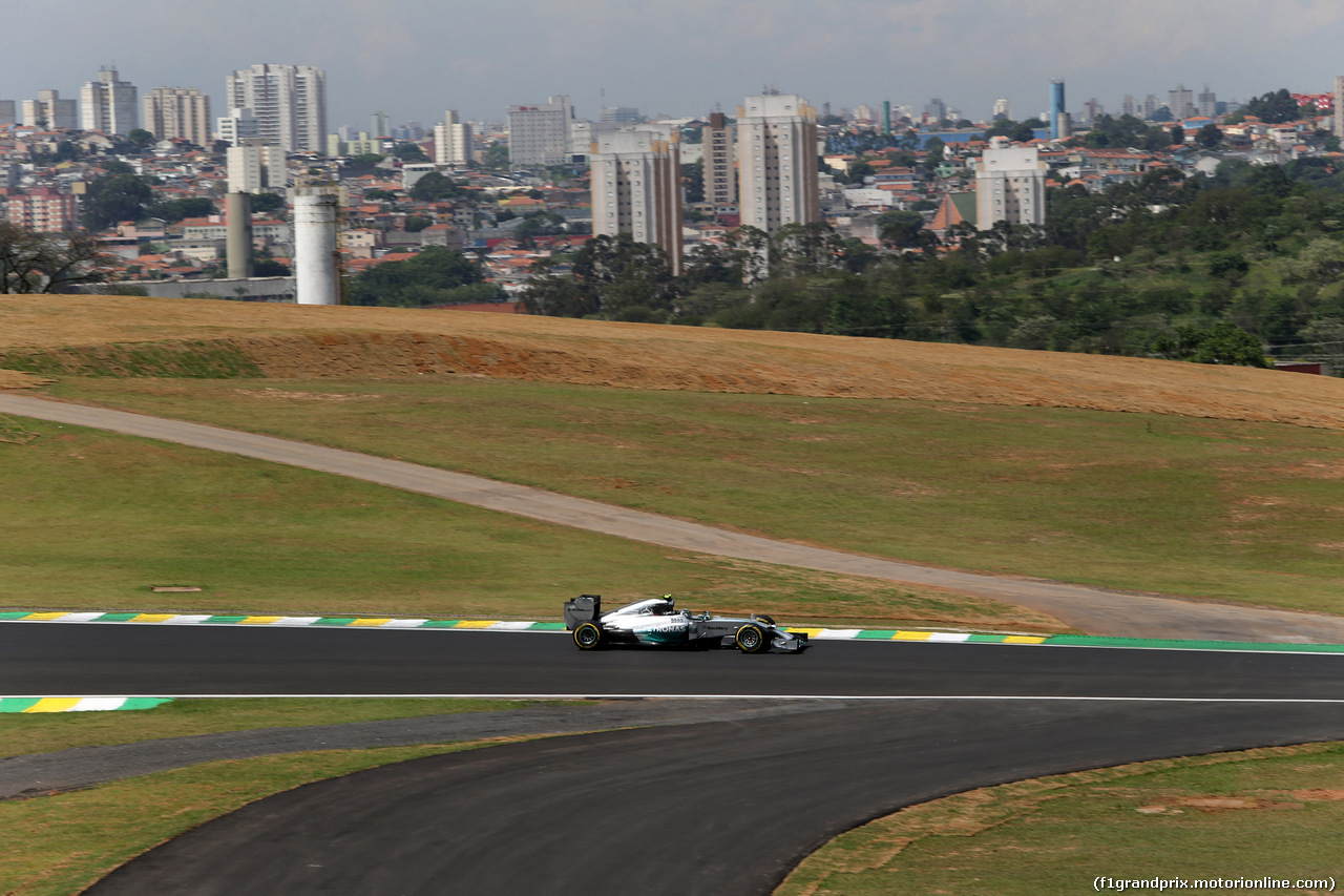 GP BRASILE, 07.11.2014 - Prove Libere 2, Nico Rosberg (GER) Mercedes AMG F1 W05