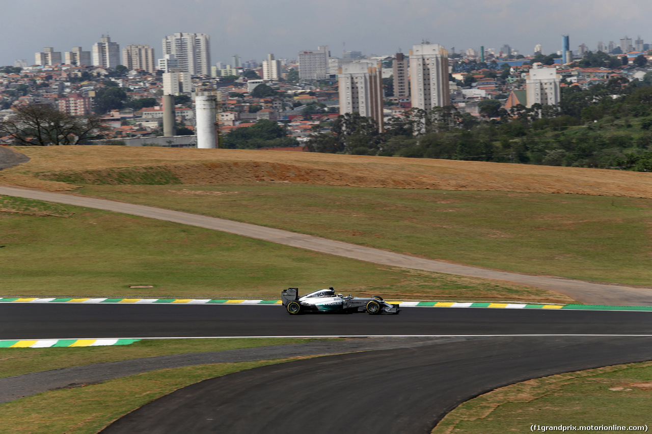 GP BRASILE, 07.11.2014 - Prove Libere 2, Lewis Hamilton (GBR) Mercedes AMG F1 W05