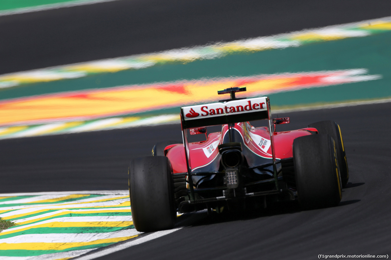 GP BRASILE, 07.11.2014 - Prove Libere 2, Kimi Raikkonen (FIN) Ferrari F14-T