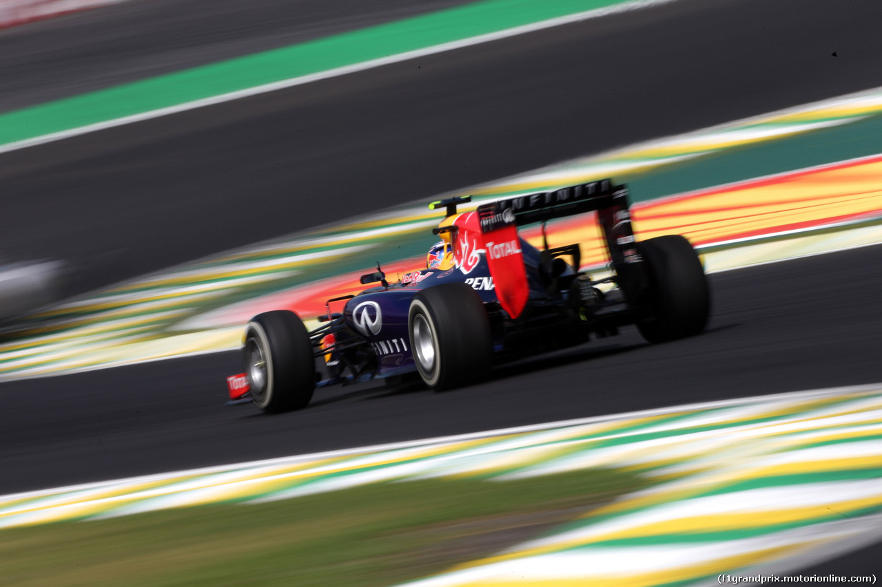 GP BRASILE, 07.11.2014 - Prove Libere 2, Daniel Ricciardo (AUS) Red Bull Racing RB10