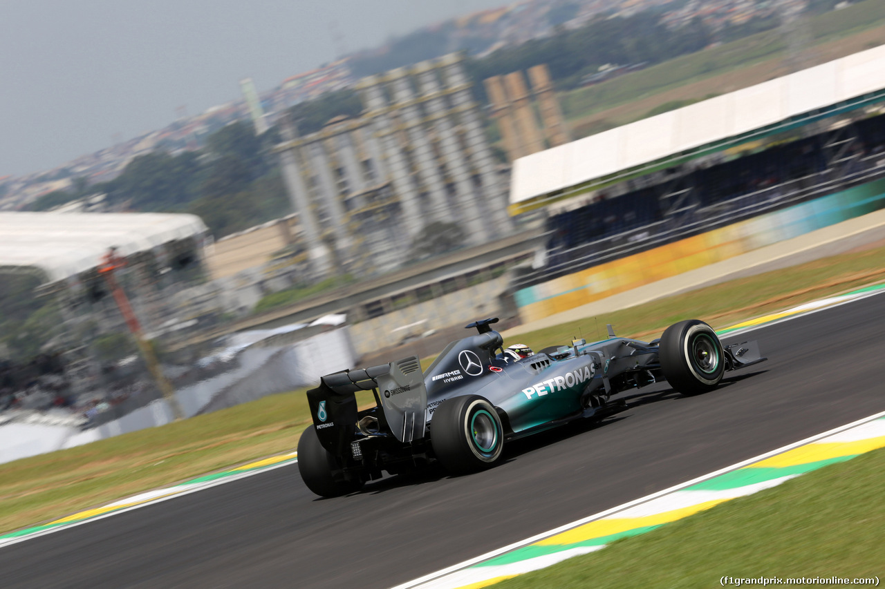 GP BRASILE, 07.11.2014 - Prove Libere 2, Lewis Hamilton (GBR) Mercedes AMG F1 W05