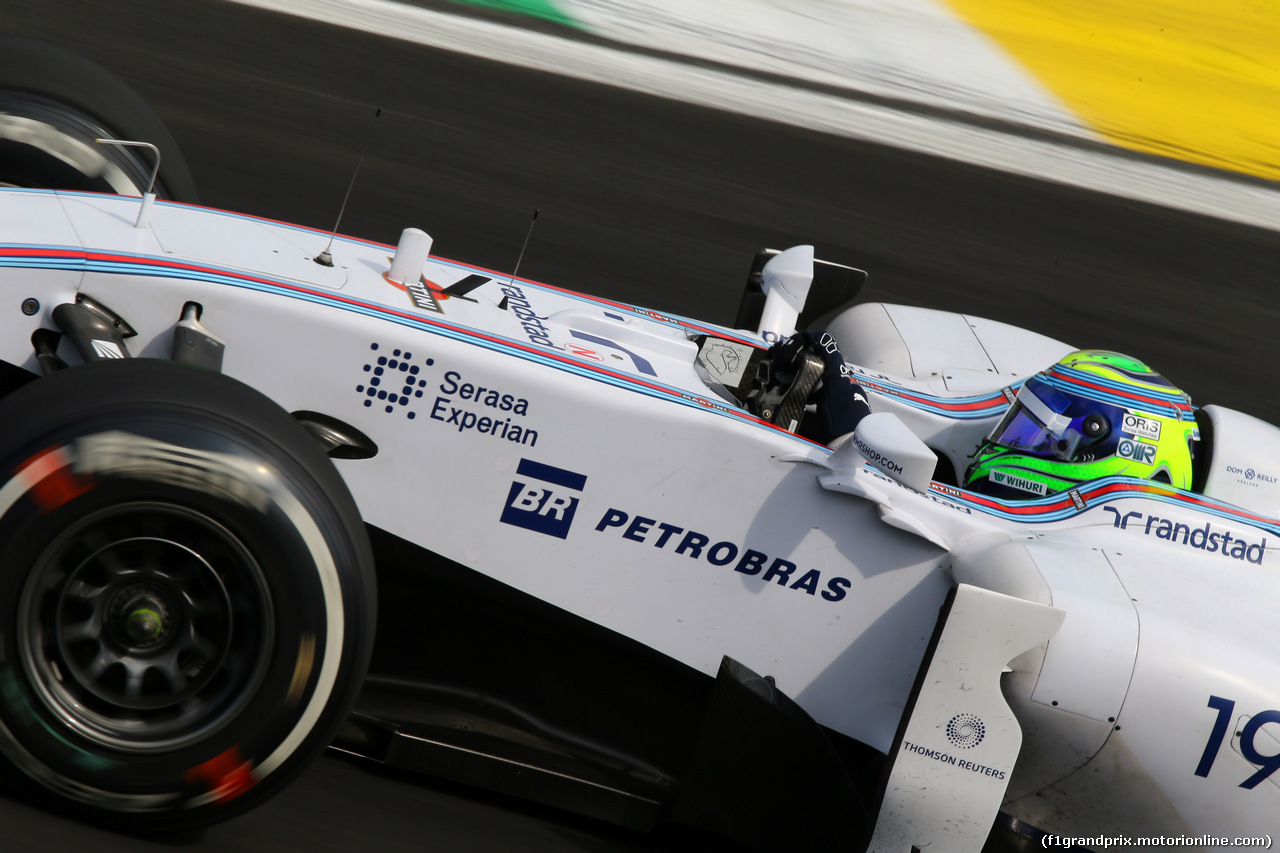 GP BRASILE, 07.11.2014 - Prove Libere 2, Felipe Massa (BRA) Williams F1 Team FW36