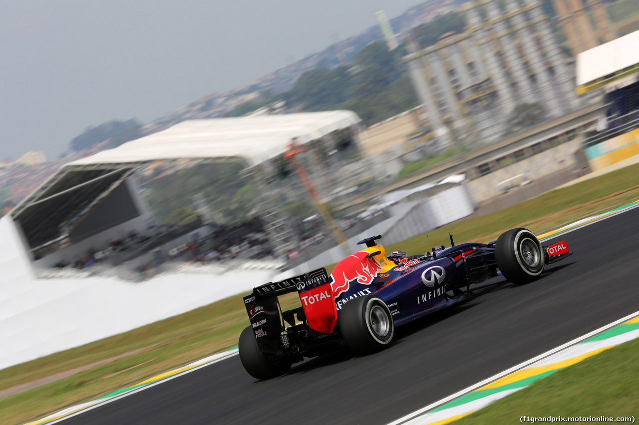 GP BRASILE, 07.11.2014 - Prove Libere 2, Sebastian Vettel (GER) Red Bull Racing RB10