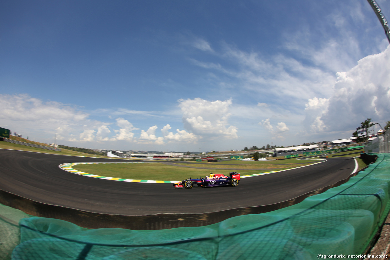 GP BRASILE, 07.11.2014 - Prove Libere 2, Daniel Ricciardo (AUS) Red Bull Racing RB10