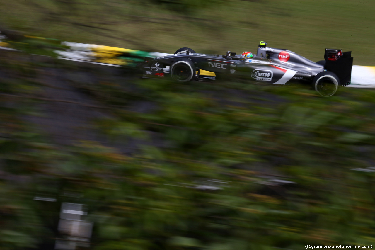 GP BRASILE, 07.11.2014 - Prove Libere 2, Esteban Gutierrez (MEX), Sauber F1 Team C33