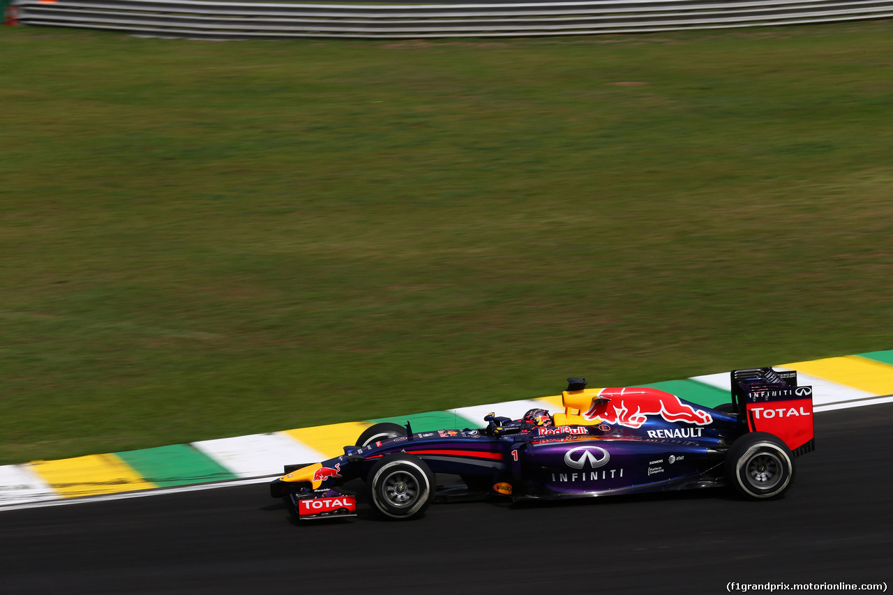 GP BRASILE, 07.11.2014 - Prove Libere 2, Sebastian Vettel (GER) Red Bull Racing RB10