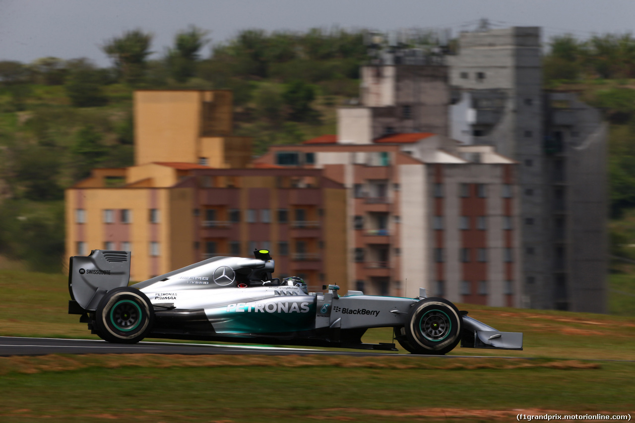 GP BRASILE, 07.11.2014 - Prove Libere 2, Lewis Hamilton (GBR) Mercedes AMG F1 W05