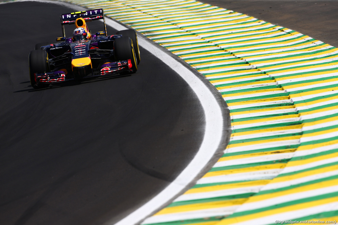 GP BRASILE, 07.11.2014 - Prove Libere 2, Daniel Ricciardo (AUS) Red Bull Racing RB10