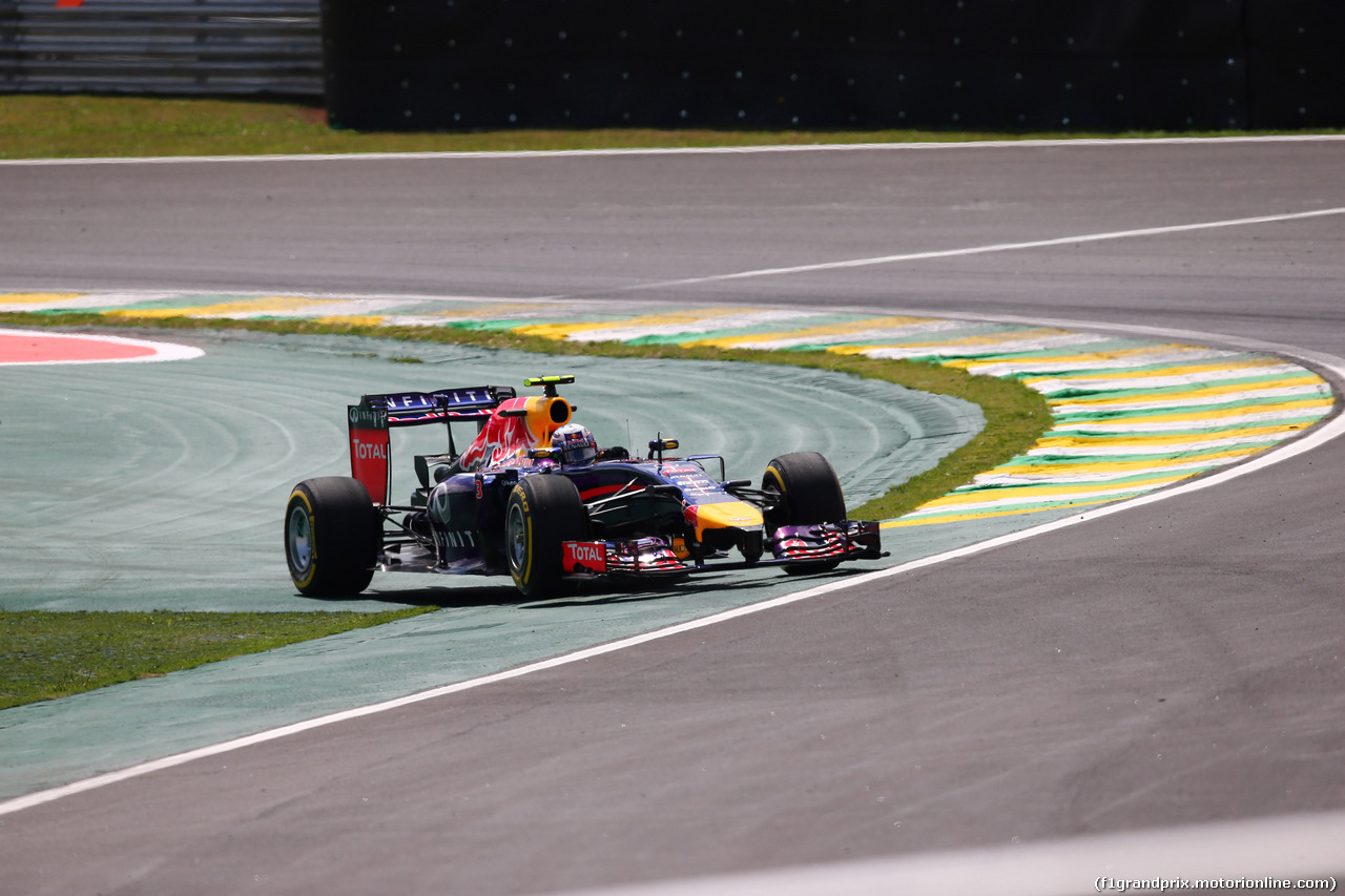 GP BRASILE, 07.11.2014 - Prove Libere 2, Daniel Ricciardo (AUS) Red Bull Racing RB10