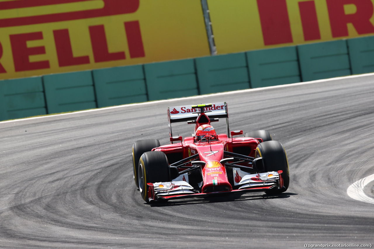 GP BRASILE, 07.11.2014 - Prove Libere 2, Kimi Raikkonen (FIN) Ferrari F14-T