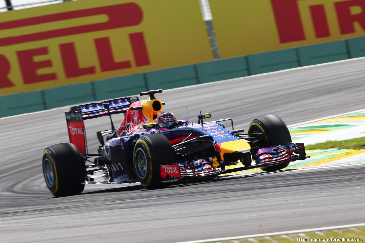 GP BRASILE, 07.11.2014 - Prove Libere 2, Sebastian Vettel (GER) Red Bull Racing RB10