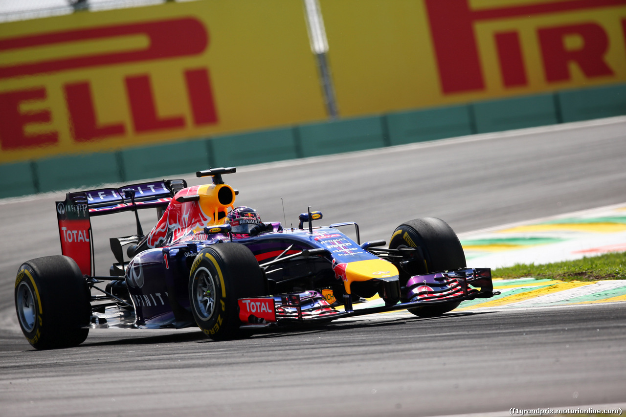 GP BRASILE, 07.11.2014 - Prove Libere 2, Sebastian Vettel (GER) Red Bull Racing RB10