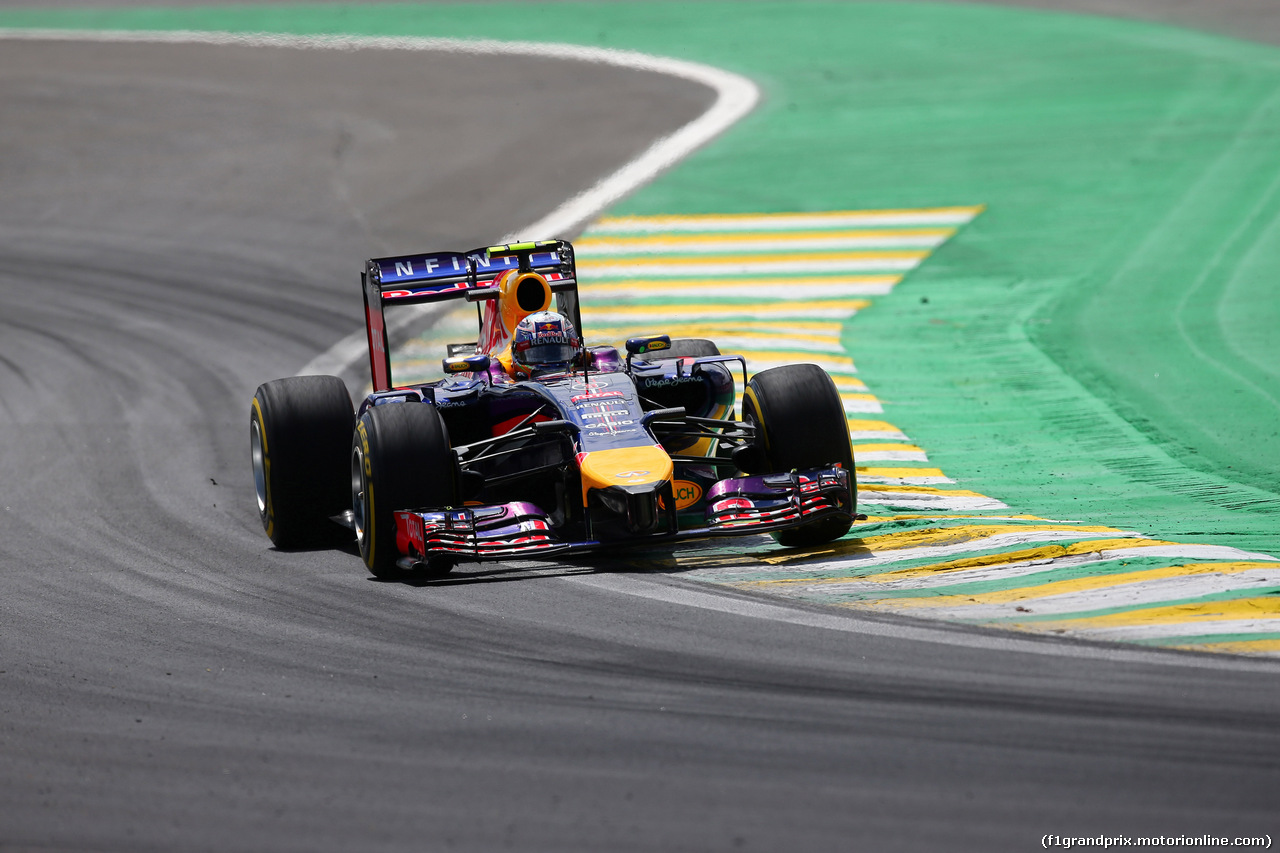 GP BRASILE, 07.11.2014 - Prove Libere 2, Daniel Ricciardo (AUS) Red Bull Racing RB10