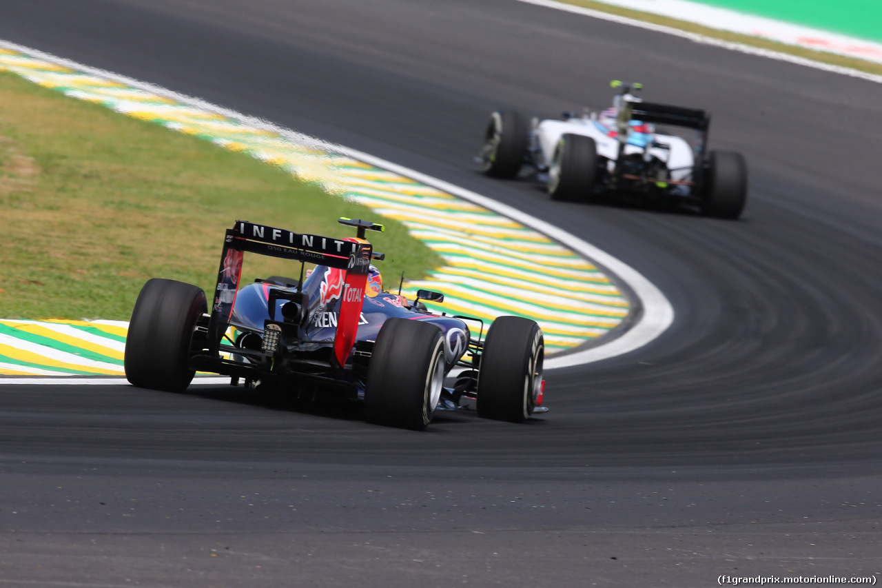 GP BRASILE, 07.11.2014 - Prove Libere 2, Daniel Ricciardo (AUS) Red Bull Racing RB10